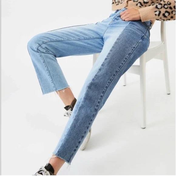 NEW Pacsun High Rise Straight Two Tone 90s Y2K Jeans Women's Size 25 Frayed - Picture 7 of 7